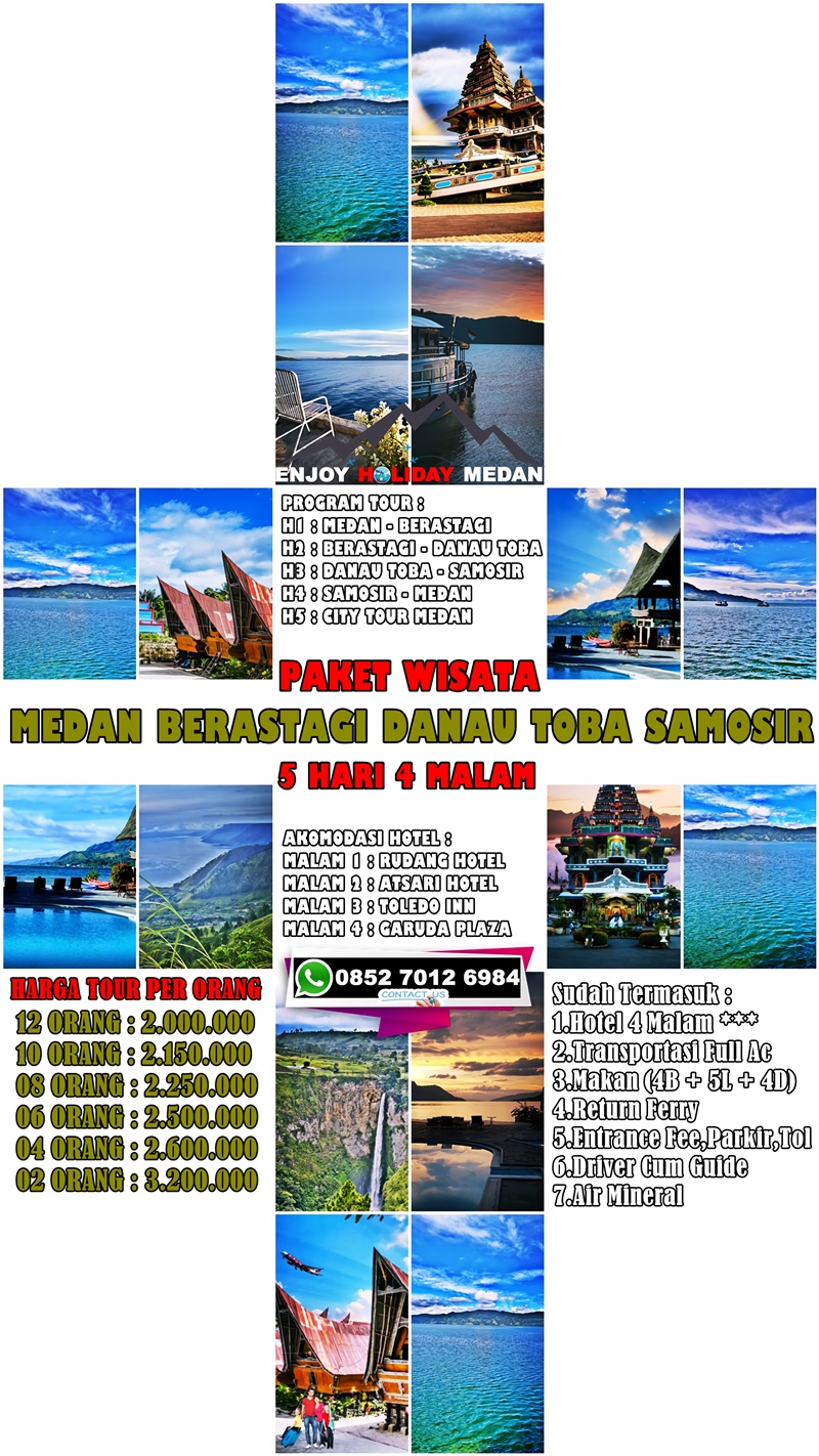 5D4N Medan Lake Toba Ground Tour