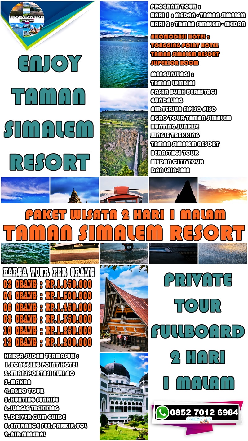2D1N Paket Wisata Taman Simalem Resort